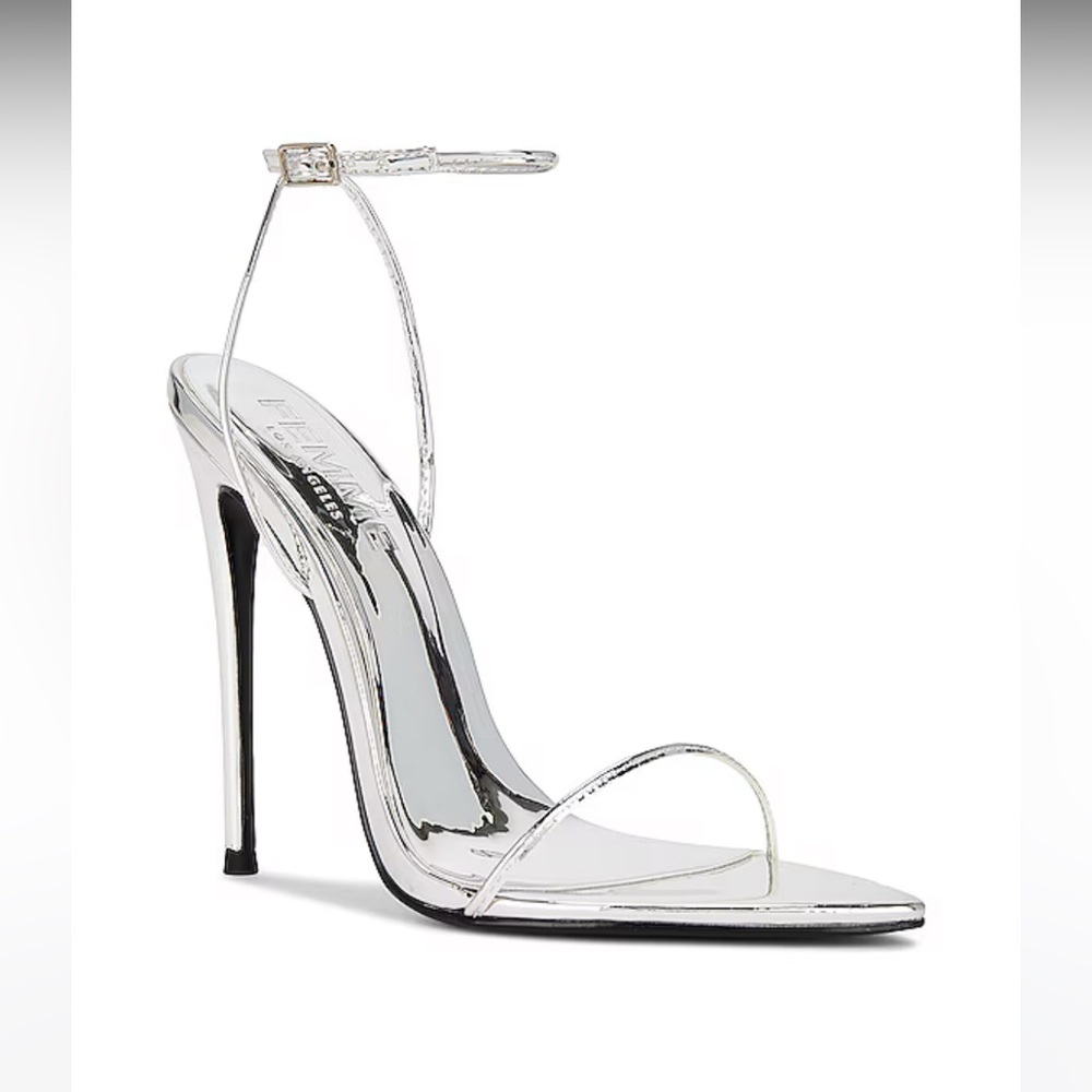 Elegant Silver Stiletto Heels